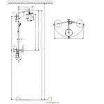 Душевая система наружного монтажа Hansgrohe Croma 220 Showerpipe Reno 27224000 Душевая система наружного монтажа Hansgrohe Croma 220 Showerpipe Reno 27224000
